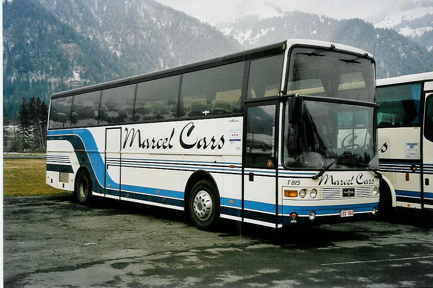 (045'132) - Aus Belgien: Marcel Cars, Dessel - ERX-960 - Van Hool am 24. Februar 2001 in Frutigen, Flugplatz