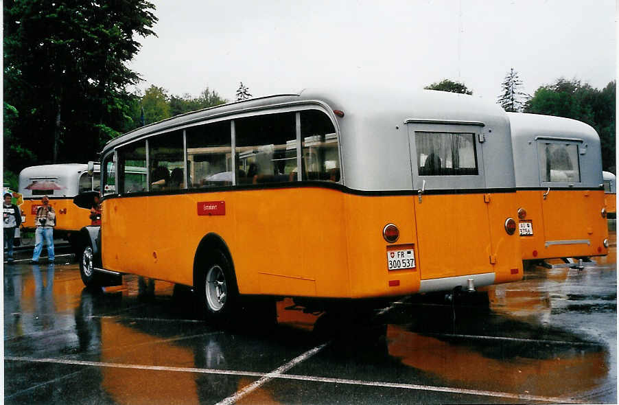 (047'035) - Schlapp, Cottens - FR 300'537 - Saurer/Saurer (ex SATEG, Lausanne; ex P 23'086; ex P 2138) am 10. Juni 2001 in Ballenberg, West