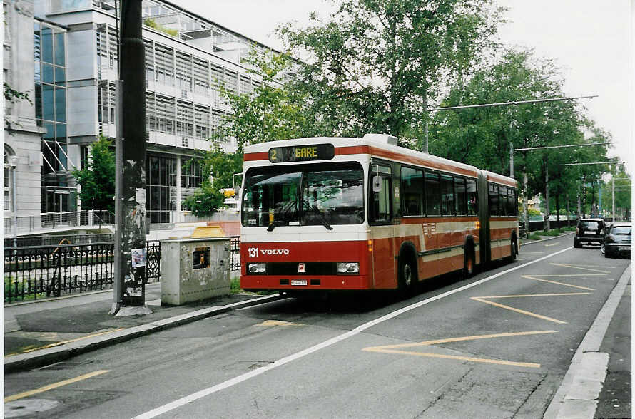 (047'326) - VB Biel - Nr. 131/BE 446'131 - Volvo/R&J am 16. Juni 2001 in Biel, Zentralplatz