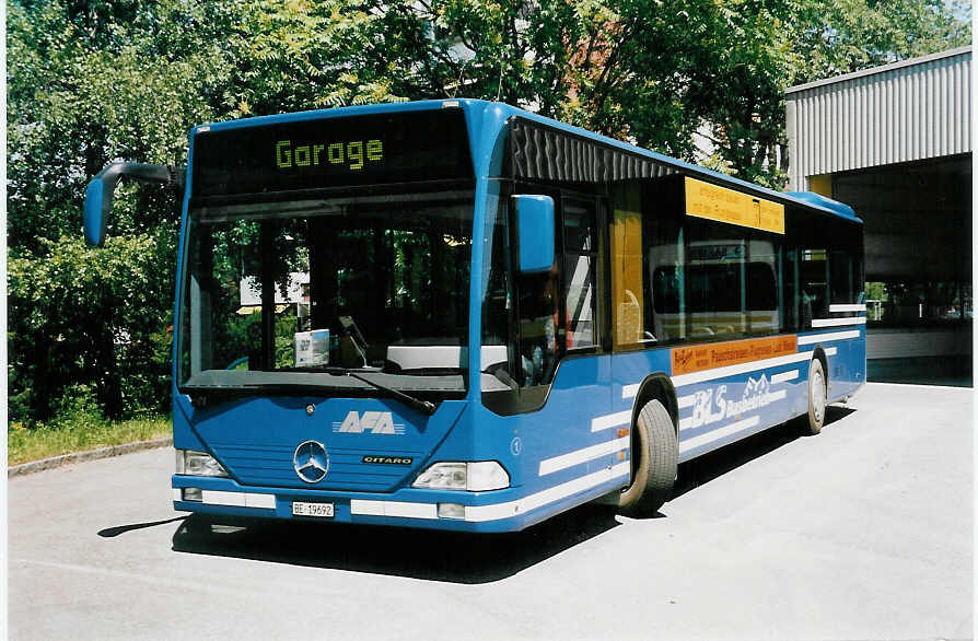 (047'524) - AFA Adelboden - Nr. 1/BE 19'692 - Mercedes am 26. Juni 2001 in Thun, Garage STI