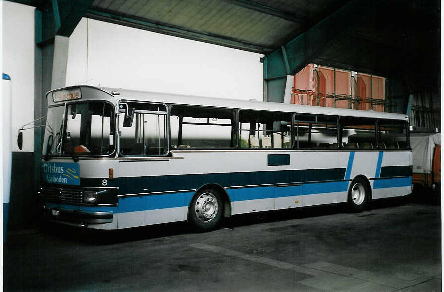 (047'532) - AFA Adelboden - Nr. 8/BE 26'708 - Setra (ex TPYG Yverdon Nr. 2) am 1. Juli 2001 im Autobahnhof Adelboden