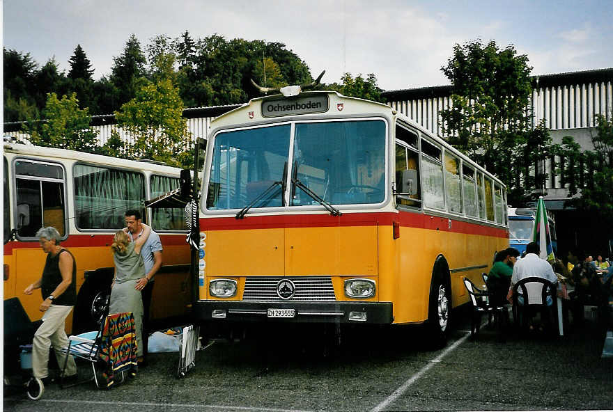 (049'128) - Gadliger, Horgen - ZH 293'555 - Saurer/Tscher (ex Lienert&Ehrler, Einsiedeln; ex Lienert, Einsiedeln) am 18. August 2001 in Burgdorf, AMP