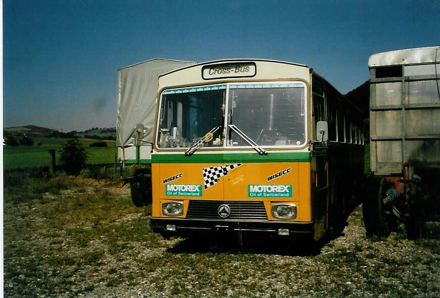 (049'522) - Zimmermann, Solothurn - Nr. 5 - Saurer/R&J (ex Bruderer, Frasnacht; ex Cars Alpin Neff, Arbon Nr. 5) am 27. August 2001 in Riggisberg, Schwarzenburgstrasse