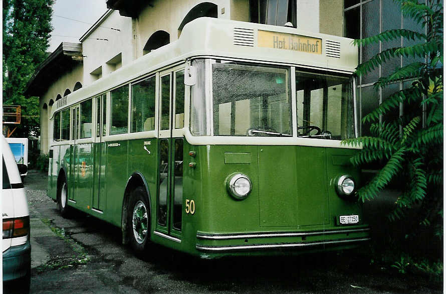 (049'709) - SVB Bern (TVB) - Nr. 50/BE 27'150 - Saurer/Gangloff am 16. September 2001 in Bern, Burgernziel