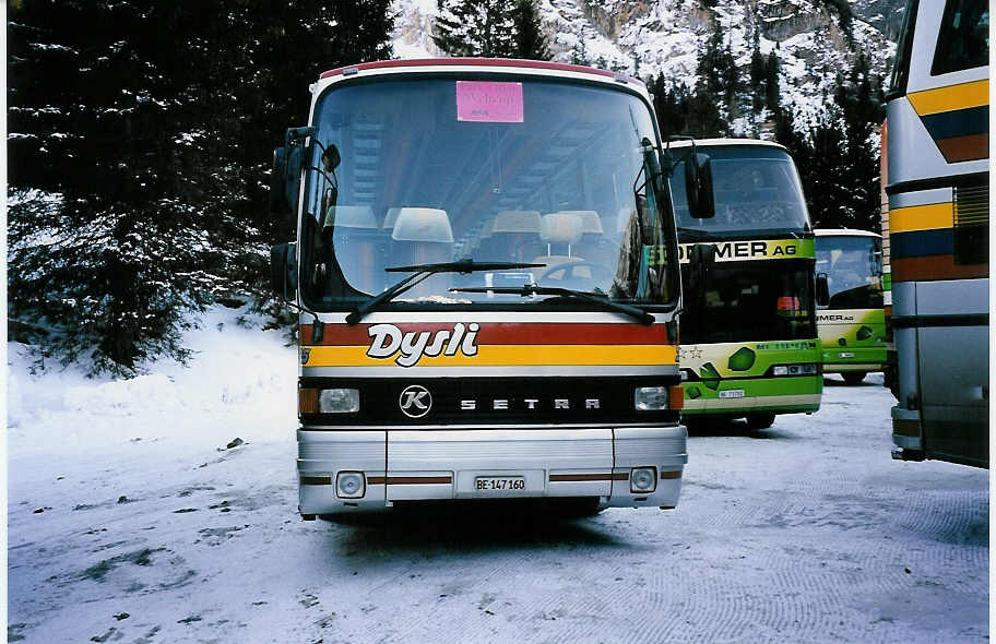 (051'508) - Dysli, Bern - Nr. 25/BE 147'160 - Setra am 6. Januar 2002 in Adelboden, Unter dem Birg