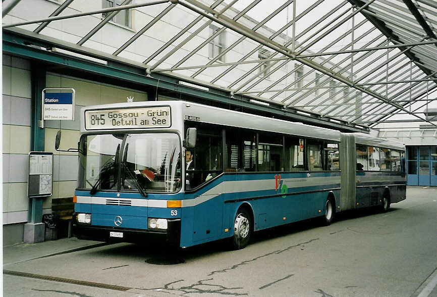 (052'522) - VZO Grningen - Nr. 53/ZH 239'853 - Mercedes am 23. Mrz 2002 in Grningen, Garage