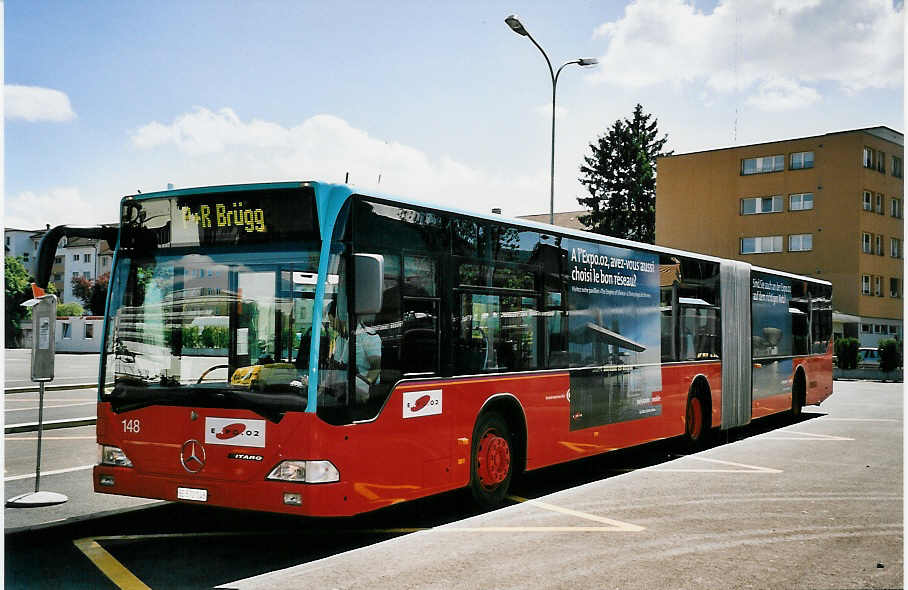 (053'509) - VB Biel - Nr. 148/BE 572'148 - Mercedes am 20. Mai 2002 in Biel, Terminal B