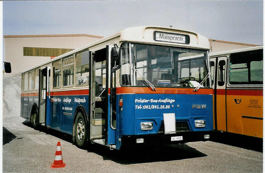 (053'725) - Brhwiler, Maisprach - BL 6925 - FBW/Hess (ex Giezendanner, Rothrist; ex AAGR Rothenburg Nr. 48) am 15. Juni 2002 in Hinwil, AMP