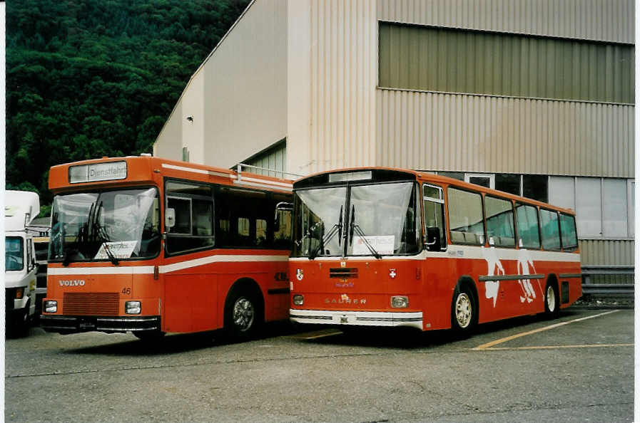 (054'432) - Crzer, Scuol - Nr. 90 - Saurer/Hess (ex Sulser, Wohlen; ex RTB Altsttten Nr. 62) am 15. Juli 2002 in Biel, Rattinbus