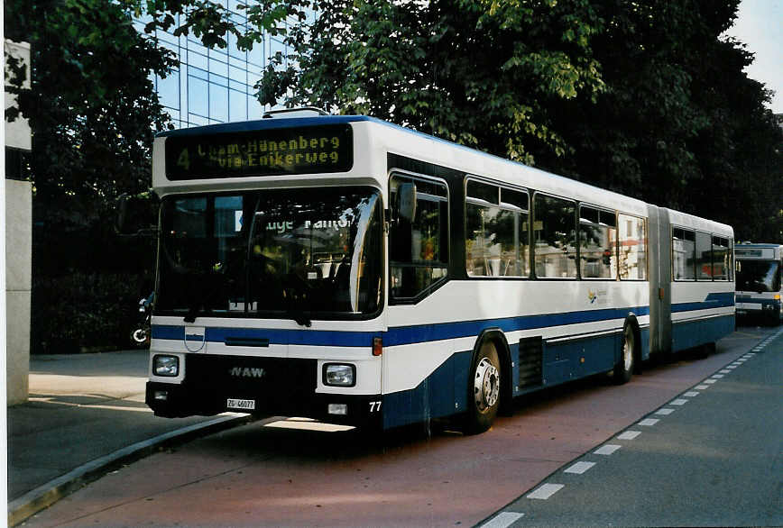 (055'206) - ZVB Zug - Nr. 77/ZG 46'077 - NAW/Hess am 27. Juli 2002 in Zug, Metalli