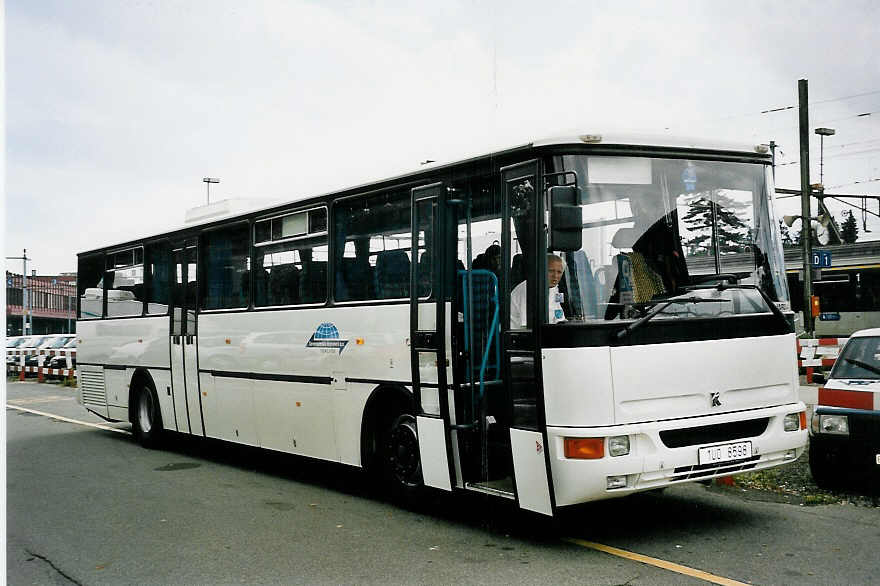 (055'412) - Aus Tschechien: Severocesk dopravni, Teplice - 1U0 8598 - Karosa am 21. August 2002 in Thun, CarTerminal