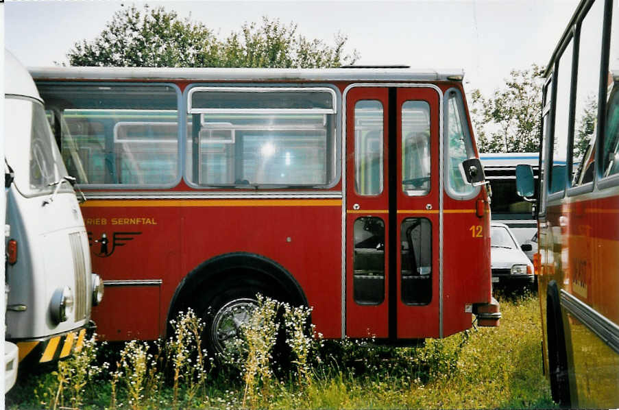 (055'603) - AS Engi - Nr. 12 - FBW/R&J (ex Nr. 2) am 31. August 2002 in Herzogenbuchsee, Heiniger (Teilaufnahme)