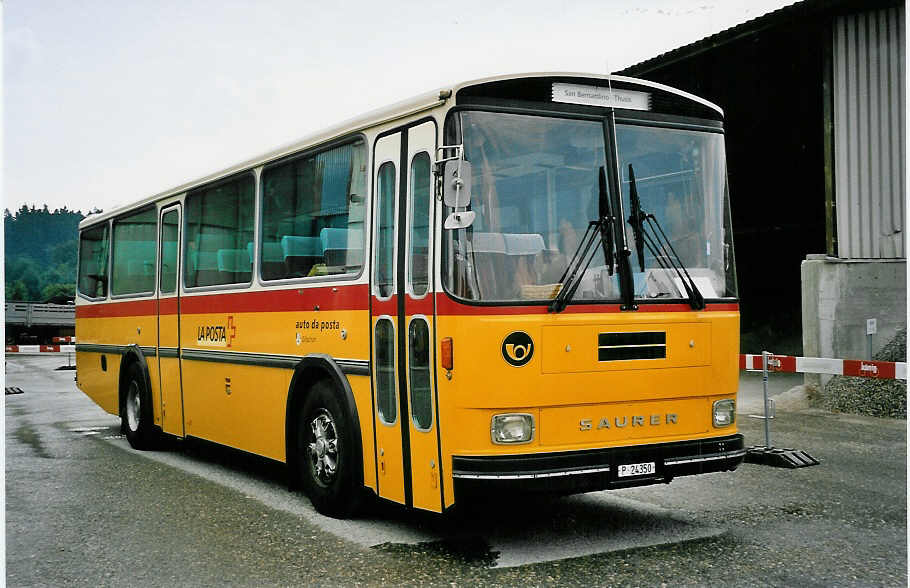 (055'726) - PTT-Regie - P 24'350 - Saurer/R&J am 31. August 2002 in Niederbipp, Saurertreffen