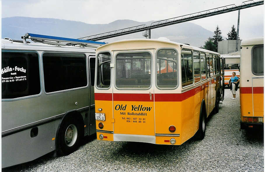 (055'809) - Bchli, Kttigen - SO 375 U - Saurer/Tscher (ex M+79'529; ex P 24'633) am 31. August 2002 in Niederbipp, Saurertreffen