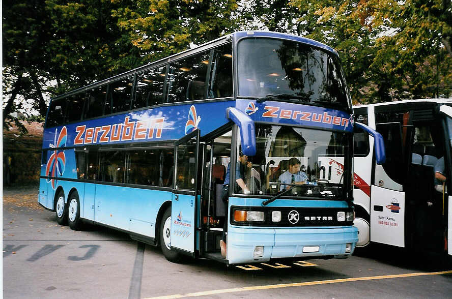 (055'914) - Zerzuben, Visp-Eyholz - Nr. 9/VS 72'322 - Setra am 31. August 2002 in Murten, Carterminal