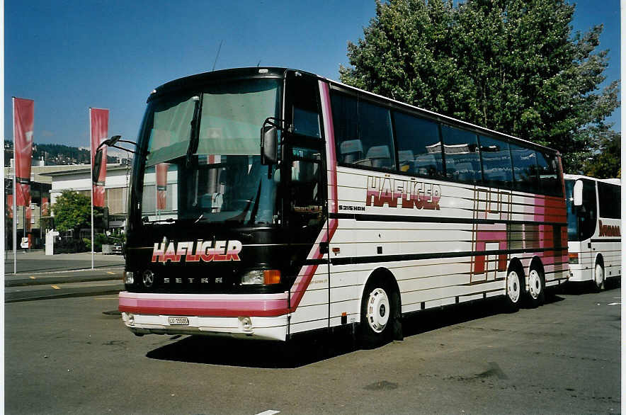 (056'301) - Hfliger, Sursee - LU 15'505 - Setra am 30. September 2002 in Biel, Terminal B