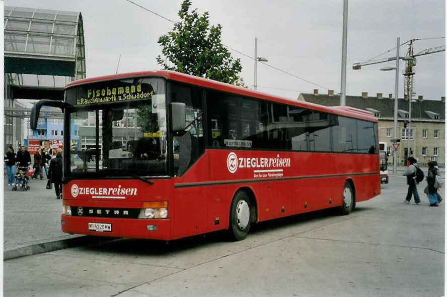 (056'717) - Ziegler - W 4220 MW - Setra am 9. Oktober 2002 in Wien, Simmering