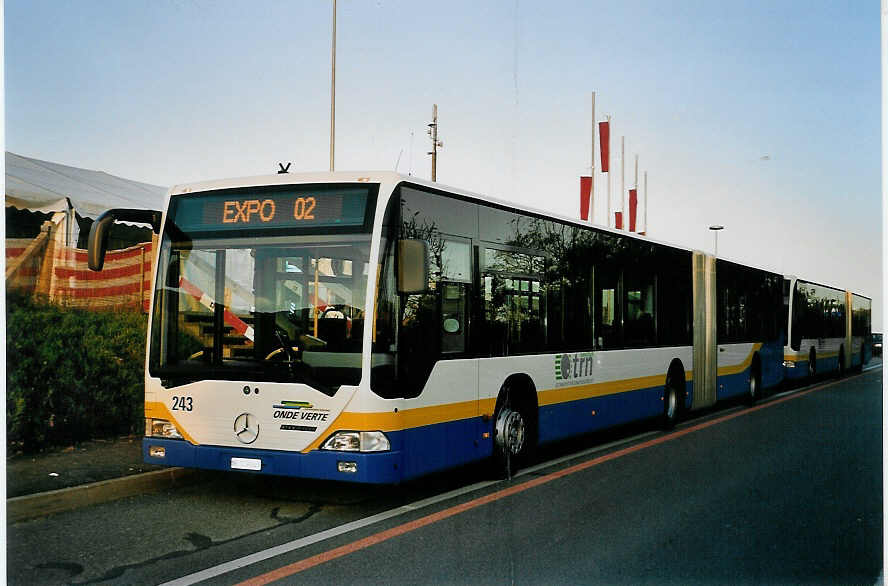 (057'101) - TC La Chaux-de-Fonds - Nr. 243/NE 109'243 - Mercedes am 20. Oktober 2002 in Marin, Expo.02