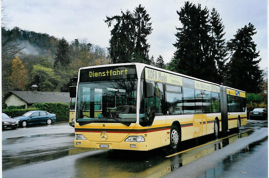 (057'132) - STI Thun - Nr. 75/BE 263'475 - Mercedes am 3. November 2002 bei der Schifflndte Thun