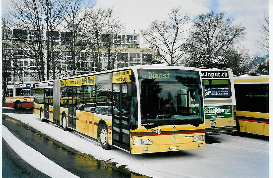 (058'710) - STI Thun - Nr. 84/BE 543'384 - Mercedes am 2. Februar 2003 bei der Schifflndte Thun