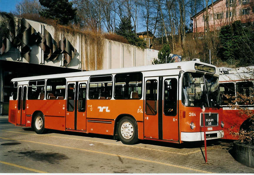 (059'304) - TL Lausanne - Nr. 364/VD 1543 - MAN am 16. Mrz 2003 in Lausanne, Dpt Borde