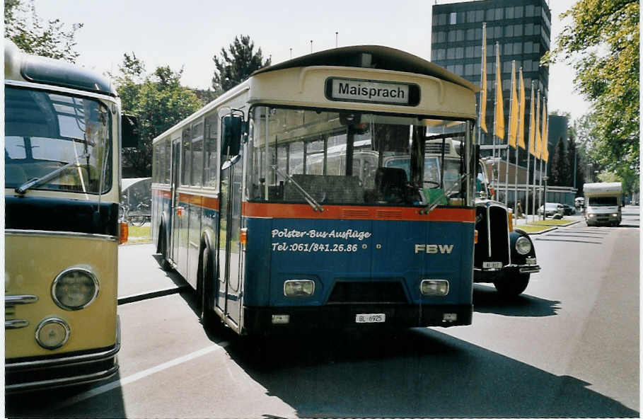 (061'424) - Brhwiler, Maisprach - BL 6925 - FBW/Hess (ex Giezendanner, Rothrist; ex AAGR Rothenburg Nr. 48) am 13. Juli 2003 in Luzern, Verkehrshaus