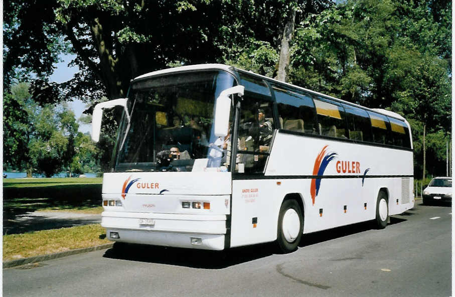 (061'429) - Guler, Sent - GR 15'955 - Neoplan am 13. Juli 2003 in Luzern, Verkehrshaus