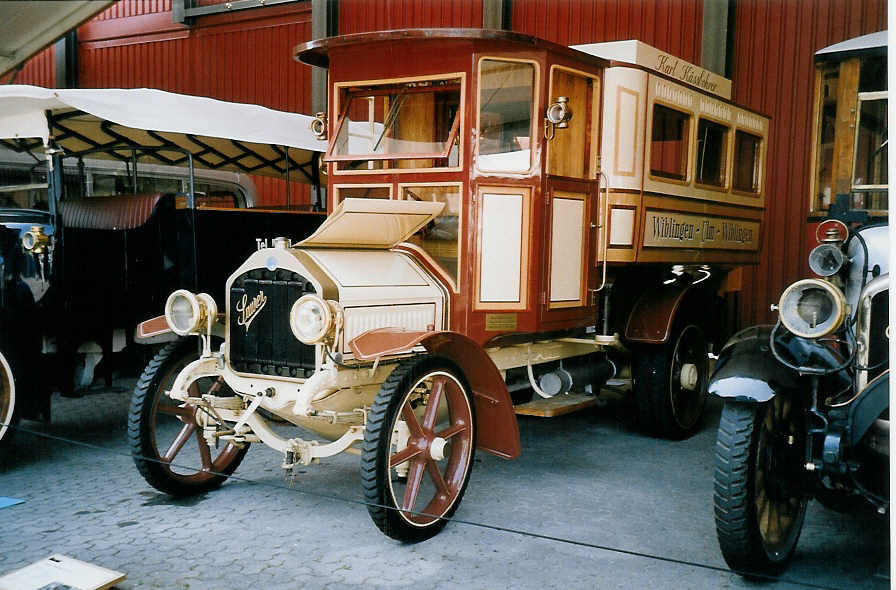 (061'510) - Aus Deutschland: Setra, Ulm - Saurer/Kssbohrer am 13. Juli 2003 in Luzern, Verkehrshaus