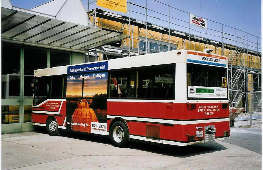 (062'720) - ASKA Aeschi - Nr. 5/BE 503'083 - MAN/Gppel-FHS am 24. August 2003 in Thun, Garage STI