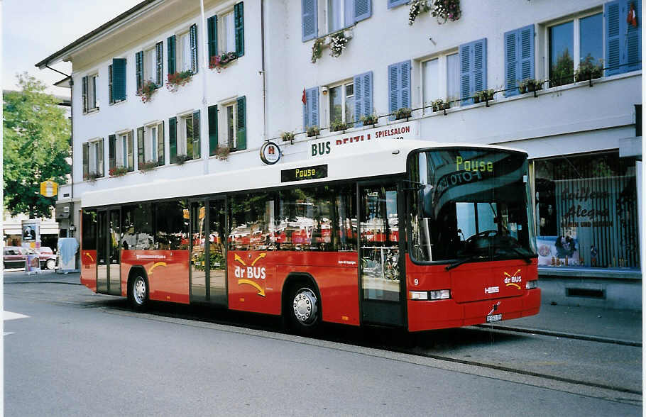 (062'726) - AAGK Koppigen - Nr. 9/BE 541'755 - Volvo/Hess am 24. August 2003 beim Bahnhof Burgdorf