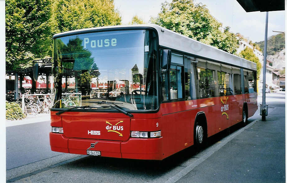 (062'727) - AAGK Koppigen - Nr. 9/BE 541'755 - Volvo/Hess am 24. August 2003 beim Bahnhof Burgdorf