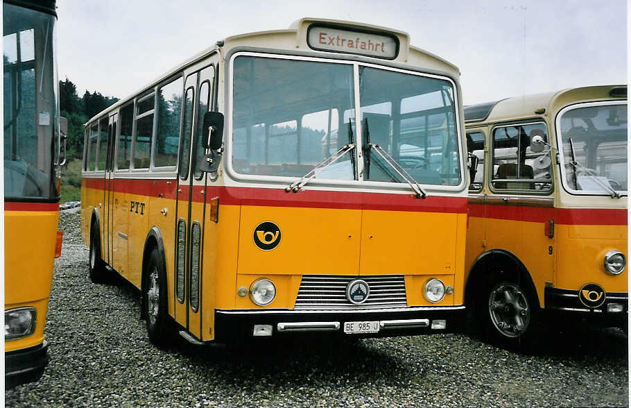 (062'919) - Zimmermann, Niederwangen - BE 985 U - Saurer/Tscher (ex P 24'632) am 30. August 2003 in Niederbipp, Saurertreffen