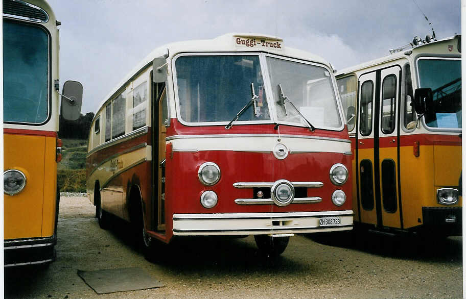 (062'933) - Guggenbhl, Wettswil - ZH 308'723 - Berna/R&J (ex VB Biel Nr. 110; ex VB Biel Nr. 10) am 30. August 2003 in Niederbipp, Saurertreffen