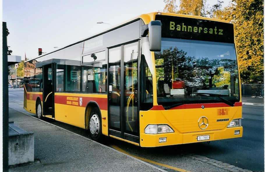 (063'202) - AGSE Eptingen - BL 7883 - Mercedes am 3. September 2003 beim Bahnhof Olten (Bahnersatz)