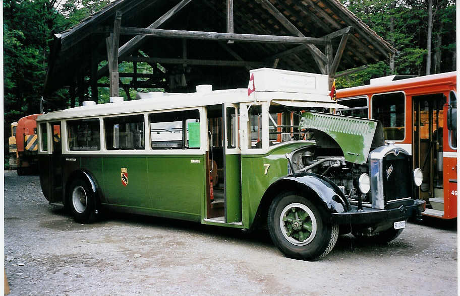 (063'309) - SVB Bern (TVB) - Nr. 7/BE 27'107 - Saurer/R&Str. am 7. September 2003 in Oberburg, Ziegelgut