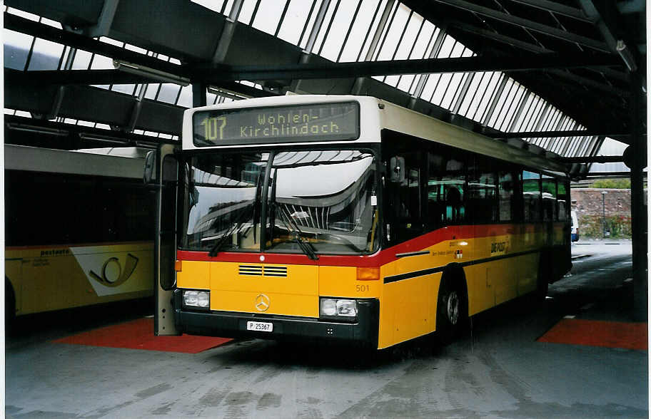 (063'415) - PTT-Regie - P 25'367 - Mercedes/R&J am 11. September 2003 in Bern, Postautostation