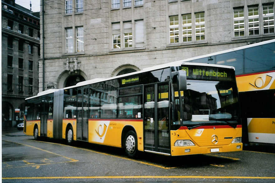 (063'804) - Cars Alpin Neff, Arbon - Nr. 3/TG 689 - Mercedes am 9. Oktober 2003 beim Bahnhof St. Gallen