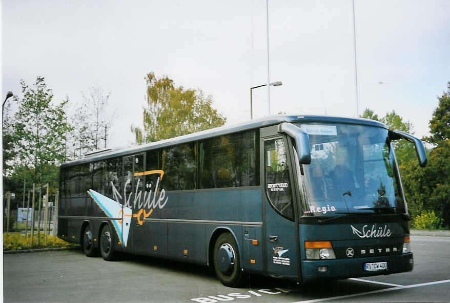 (064'124) - Aus Deutschland: Schle, Isny - RV-CW 400 - Setra am 15. Oktober 2003 in Winterthur, Technorama