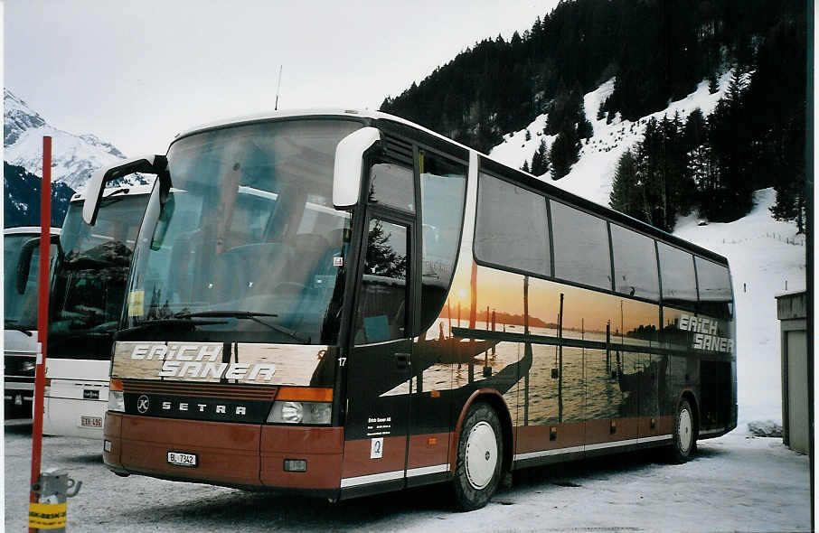 (064'804) - Saner, Laufen - Nr. 17/BL 7342 - Setra am 27. Dezember 2003 in Engelberg, Talstation Titlis