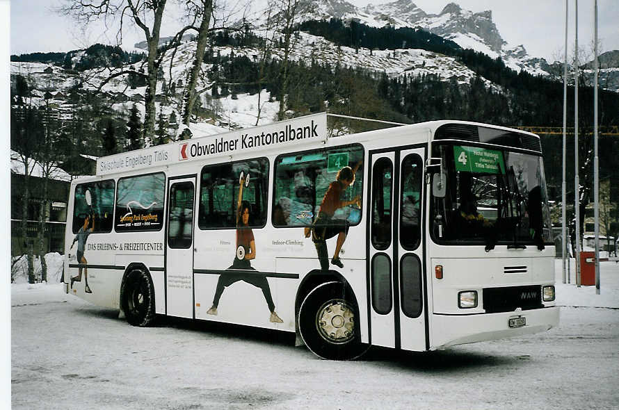 (064'811) - EAB Engelberg - OW 10'265 - NAW/Hess (ex RTB Altsttten Nr. 49) am 27. Dezember 2003 in Engelberg, Talstation Titlis