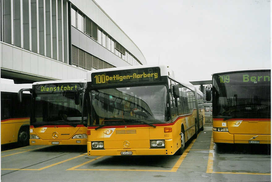 (066'003) - PostAuto Bern-Freiburg-Solothurn - Nr. 602/BE 614'088 - Mercedes (ex P 27'726) am 8. Mrz 2004 in Bern, Postautostation