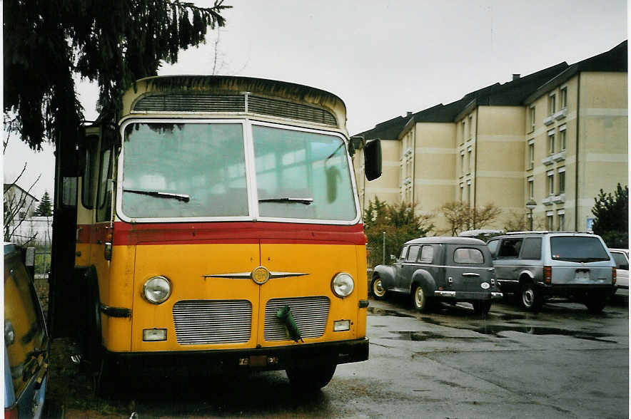 (066'323) - Brunner, Thun - FBW/Hess (ex Bischofberger, Heerbrugg; ex P 24'164) am 24. Mrz 2004 in Thun-Lerchenfeld, Garage 