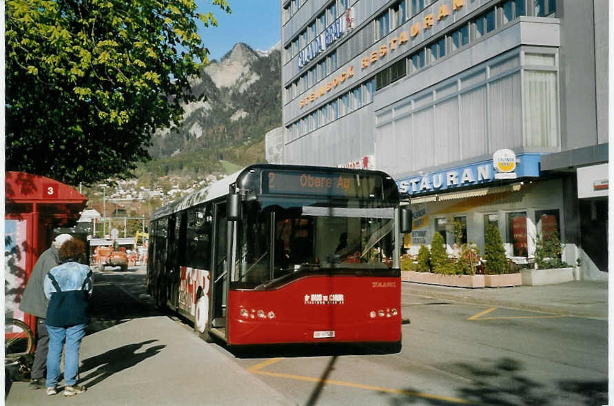 (066'725) - SBC Chur - Nr. 7/GR 97'507 - Solaris am 20. April 2004 beim Bahnhof Chur