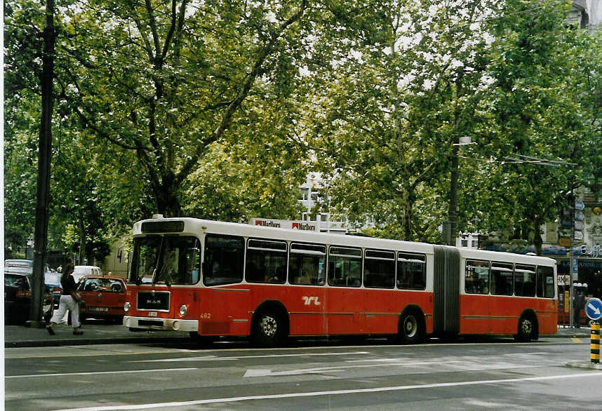 (069'101) - TL Lausanne - Nr. 462/VD 1334 - MAN/Lauber am 8. Juli 2004 in Lausanne, Tunnel