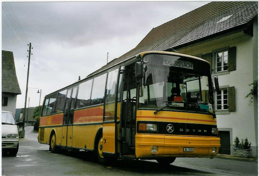 (069'302) - ASW Wintersingen - Nr. 2/BL 7678 - Setra am 10. Juli 2004 in Wintersingen, Dorf