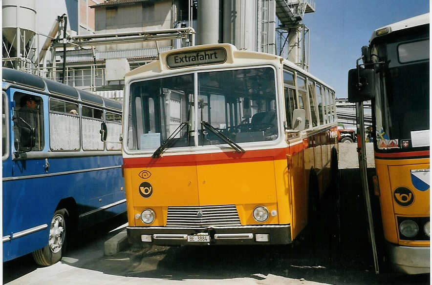 (070'424) - Mauerhofer, Worb - Nr. 3/BE 3884 - Saurer/Tscher (ex Erni, Schupfart Nr. 3; ex P 24'636) am 28. August 2004 in Niederbipp, Saurertreffen