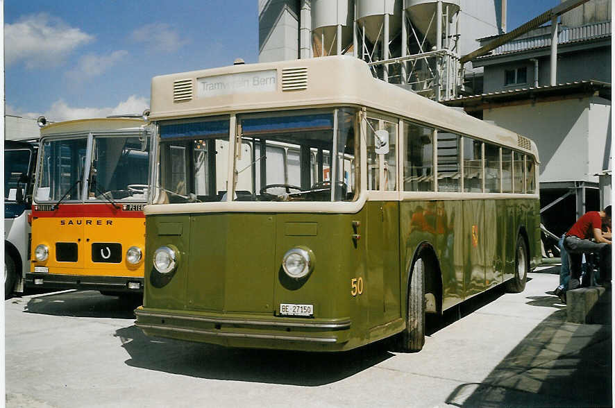 (070'428) - SVB Bern (TVB) - Nr. 50/BE 25'150 - Saurer/Gangloff am 28. August 2004 in Niederbipp, Saurertreffen