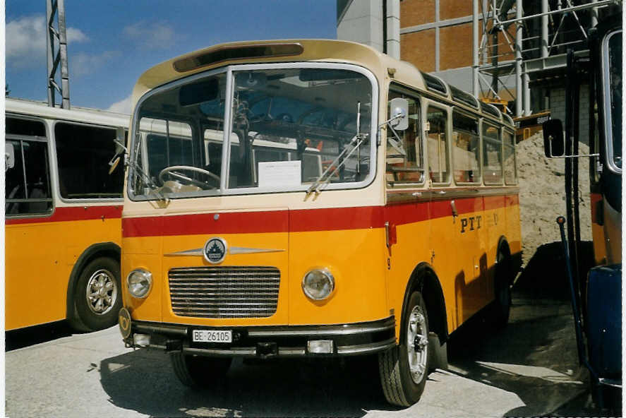 (070'431) - Schmid, Thrishaus - Nr. 9/BE 26'105 - Saurer/R&J (ex Geiger, Adelboden Nr. 9) am 28. August 2004 in Niederbipp, Saurertreffen 