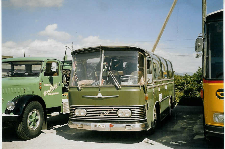 (070'513) - Brechbhl, Goldiwil - BE 167'677 - Neoplan am 28. August 2004 in Niederbipp, Saurertreffen