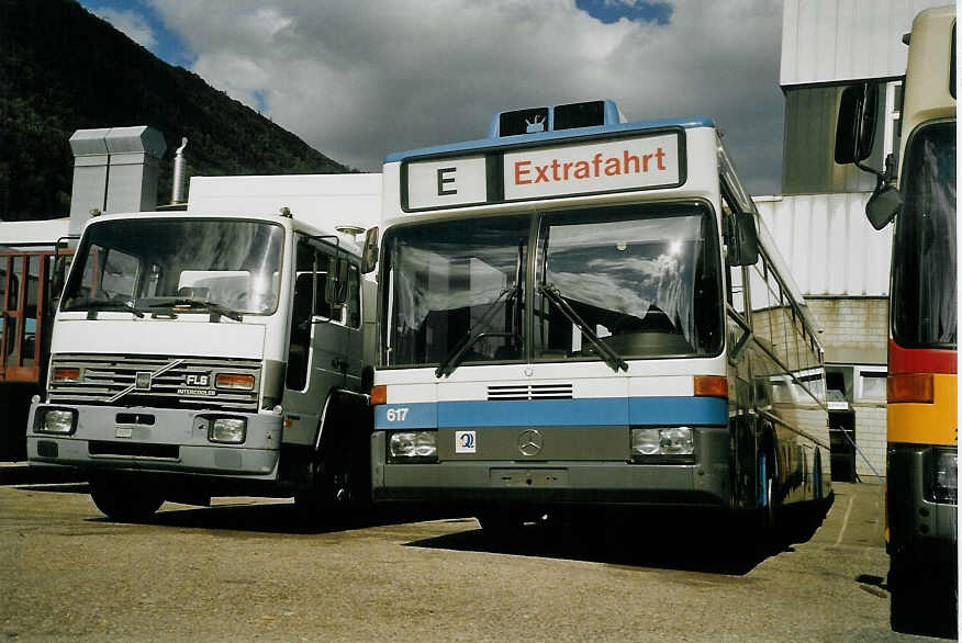 (070'535) - VBZ Zrich - Nr. 617 - Mercedes am 28. August 2004 in Biel, BTR